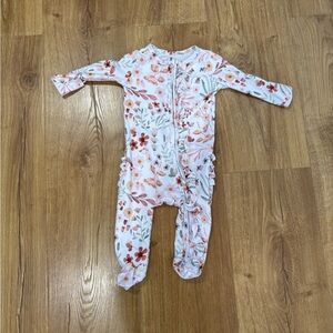 Caden Lane Floral Ruffle Onesie